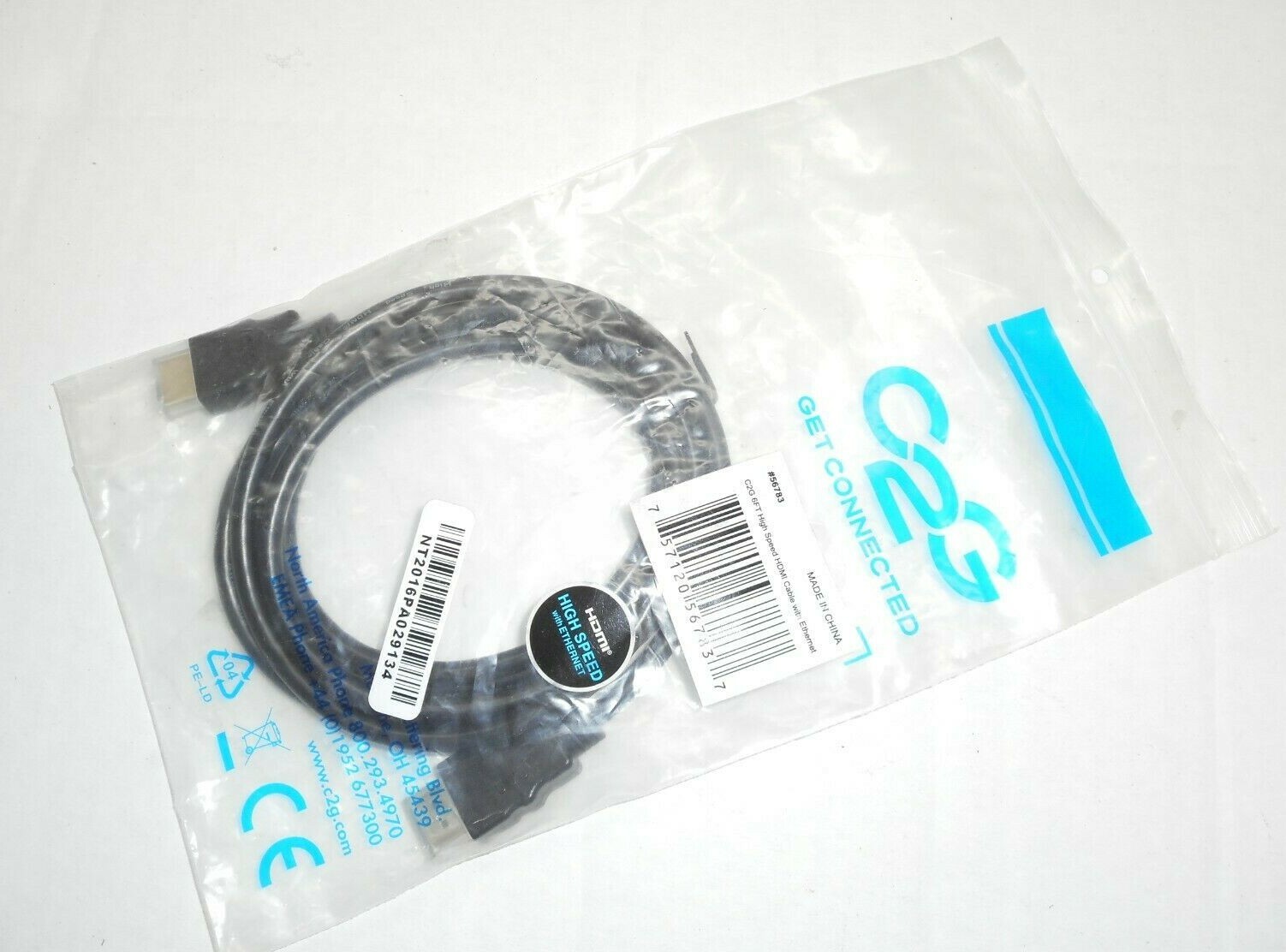 New - C2G 6FT High Speed HDMI Cable with Ethernet - 4K 60Hz #56783 | eBay