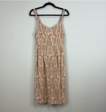 Old Navy Maternity Dress Pink Paisley Print Medium