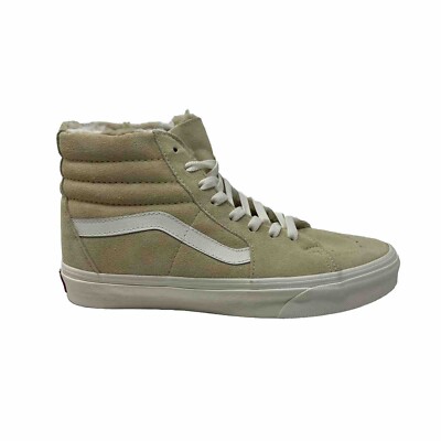 Vans Sk8 Hi Cozy Hug Biscotti Men's 10 Cream Off White Tan Shoes New