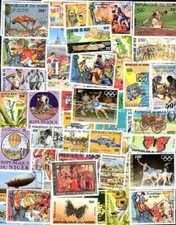 Niger 300 timbres différents oblitérés