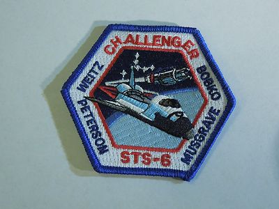 NASA Space Shuttle Mission STS-6 Challenger Astronauts Embroidered Iron ...