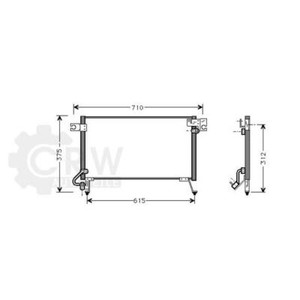 AC Condenser For MITSUBISHI Pajero II 94-99 MR117391 AC Condenser For MITSUBISHI Pajero II 94-99 MR117391
