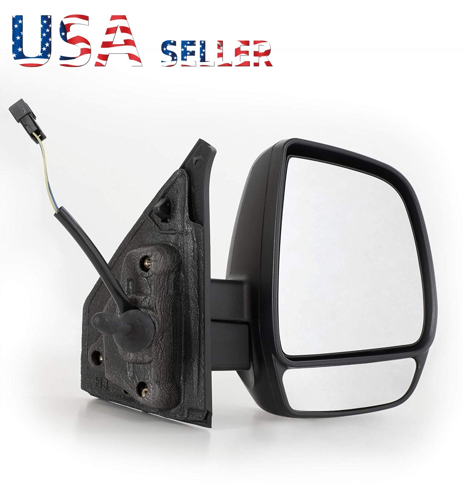 Passenger Side Manual Mirror with Light for 2010-2024 RAM Promaster City