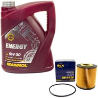 MotoröL Set 5W-30 5 Liter + ÖLfilter SH 443 P FüR Volvo V70 I S70 S60 S80 XC70