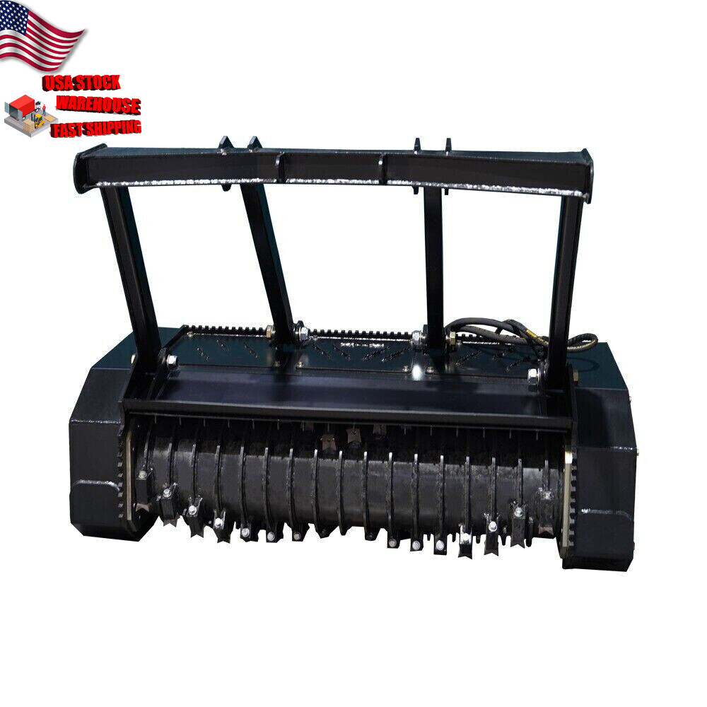 US Stock! 62" Forestry Skid Steer Drum Mulcher - Perfect for Tree Brush ...