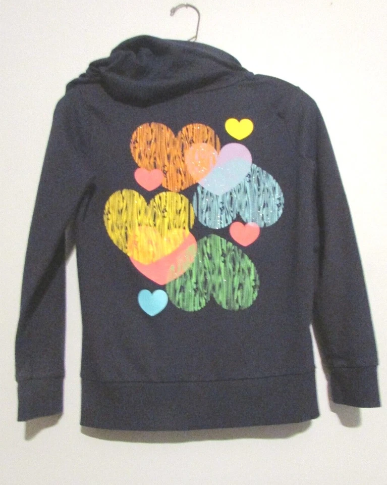 Niñas Circo Negro Cremallera Frontal Sudadera con Capucha Chaqueta Talla XL (14-16) ¡¡USADA EN EXCELENTE ESTADO!!! Foto 3 de 3