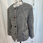 VICTOR ALFARO white and black wool blazer- size 16W — photo 3