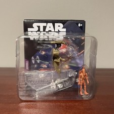 Star Wars Micro Galaxy Squadron Series 5 Scout Battle Droid with STAP Geonosis