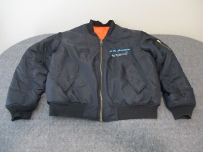 VINTAGE MA-1 FLIGHT SCHOOL AIRCRAFT MAINTENANCE BOMBER JACKET SIZE
