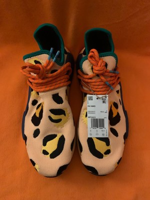 ADIDAS PHARRELL WILLIAMS HU NMD ANIMAL PRINT Pulse Amber Men's Size 9.5 leopard?