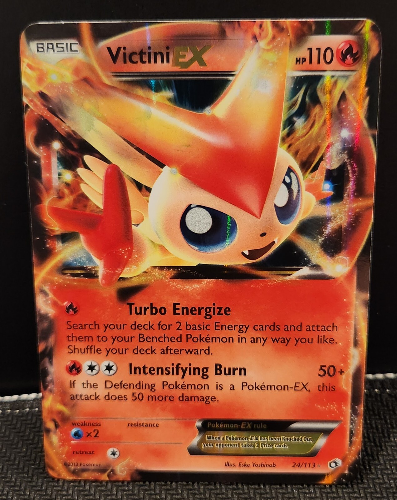 Victini EX - 24/113 - Pokemon Legendary Treasures Black White Ultra Rare Card NM