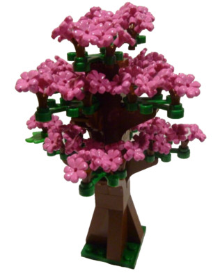 1 x LEGO  MOC,City,Stadt,System,Tree,Baum,Kirschbaum Blüte 88 Teile MOC Neu.