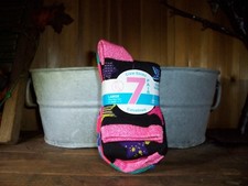 GIRLS NO SHOW ANKLE SOCKS 7 PAIRS FOR SIZE 4-10 VARIOUS COLORS CASUAL SCHOOL