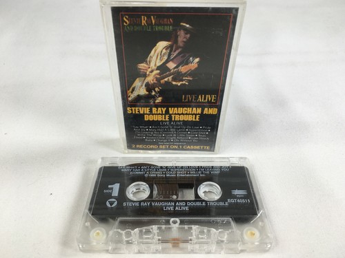 Stevie Ray Vaughan And Double Trouble Live Alive Cassette Blues Rock - Picture 2 of 6