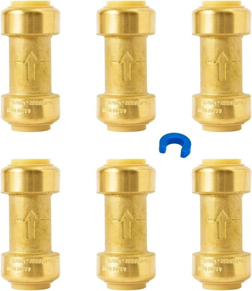 3/4 Inch Check Valve, No Lead Brass Push-to-Connec - Image 3 of 4