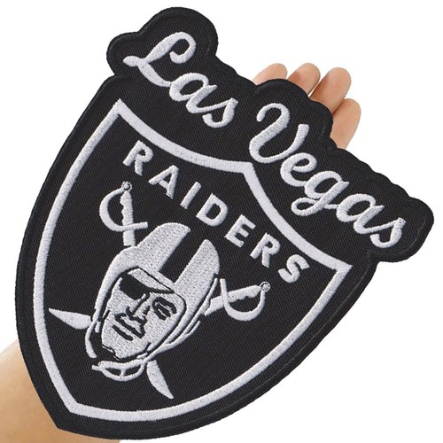 Las Vegas Raiders Nation riesige Größe 11,0"x12,1" Nähen bestickt Bügelbild Patches - Bild 3 von 12