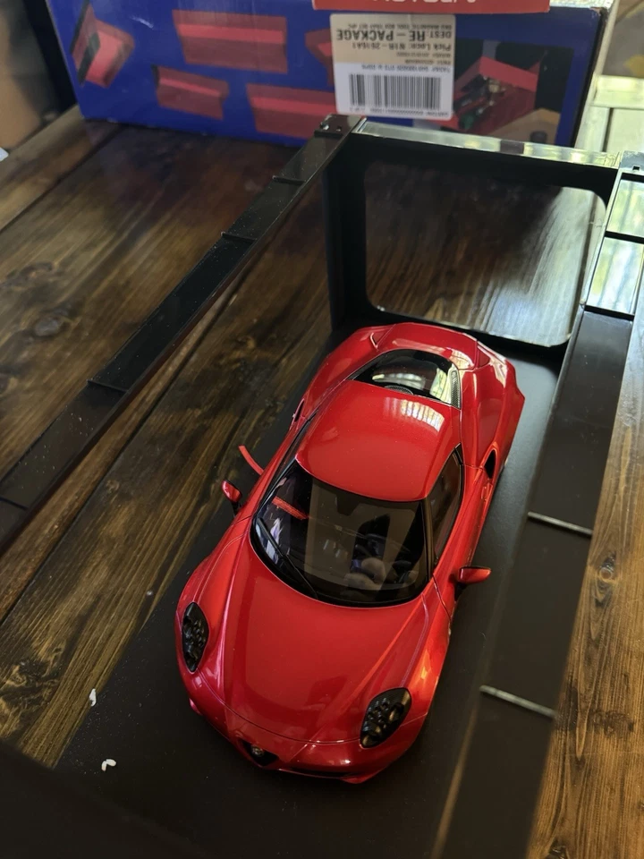 AUTOart ALFA ROMEO 4C SPIDER 1/18 MODELO COCHE COMPETICIÓN ROJO 70142 Foto 3 de 4