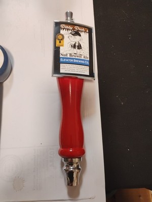 Vtg Beer Tap Handle/Dirty Dicks Nut Brown Ale/''Elevator Brewing Co.''/