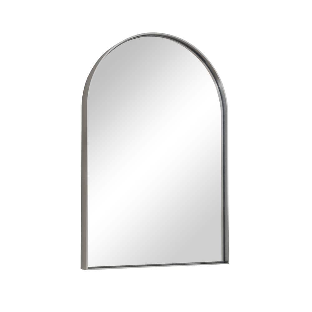 TETOTE 16x20 in Arched Bathroom Vanity Mirror Wall Mount Bru