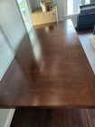 WOOD DINING TABLE and 8 CHAIR FURNITURE SET (EXCELLENT) — photo 5