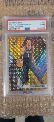 2023-24 Phoenix Victor Wembanyama RC #256 Gold Phoenix 1/10 PSA 9