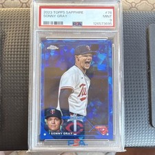 Topps 2023 Chrome Sapphire Sonny Gray #78 PSA 9 Minnesota Twins Baseball
