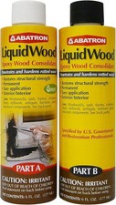 Liquidwood Kit Epoxy Wood Consolidant 6 Oz Each Part A  B