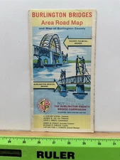 1977 Burlington NJ Bristol Bridges Tacony Palmyra Information Brochure Vintage