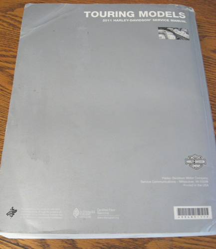2011 Harley-Davidson TOURING SERVICE MANUAL Electra Street Glide Road King Xlnt - Picture 5 of 5