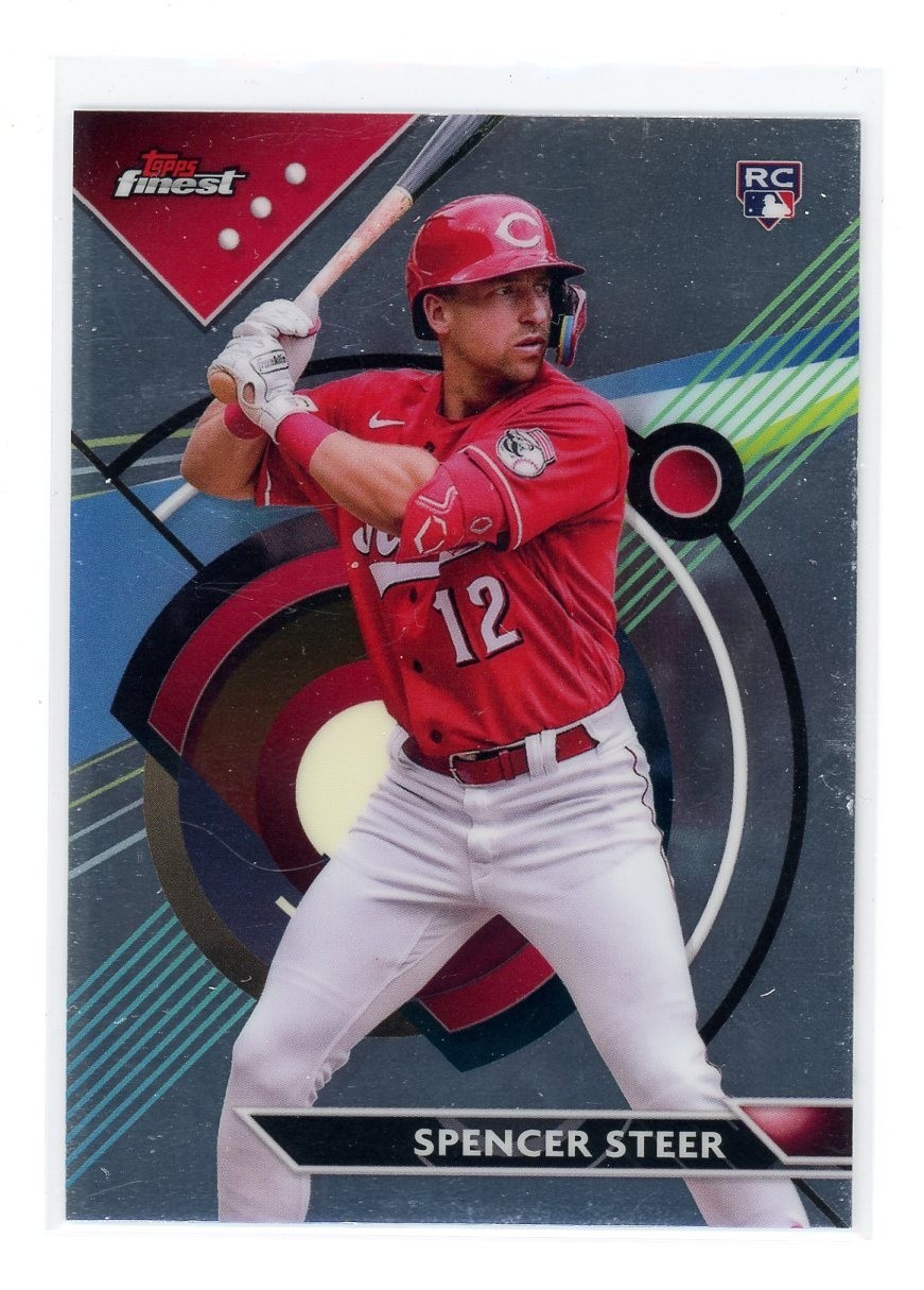 SPENCER STEER 2023 Topps Finest #95 RC Cincinnati Reds