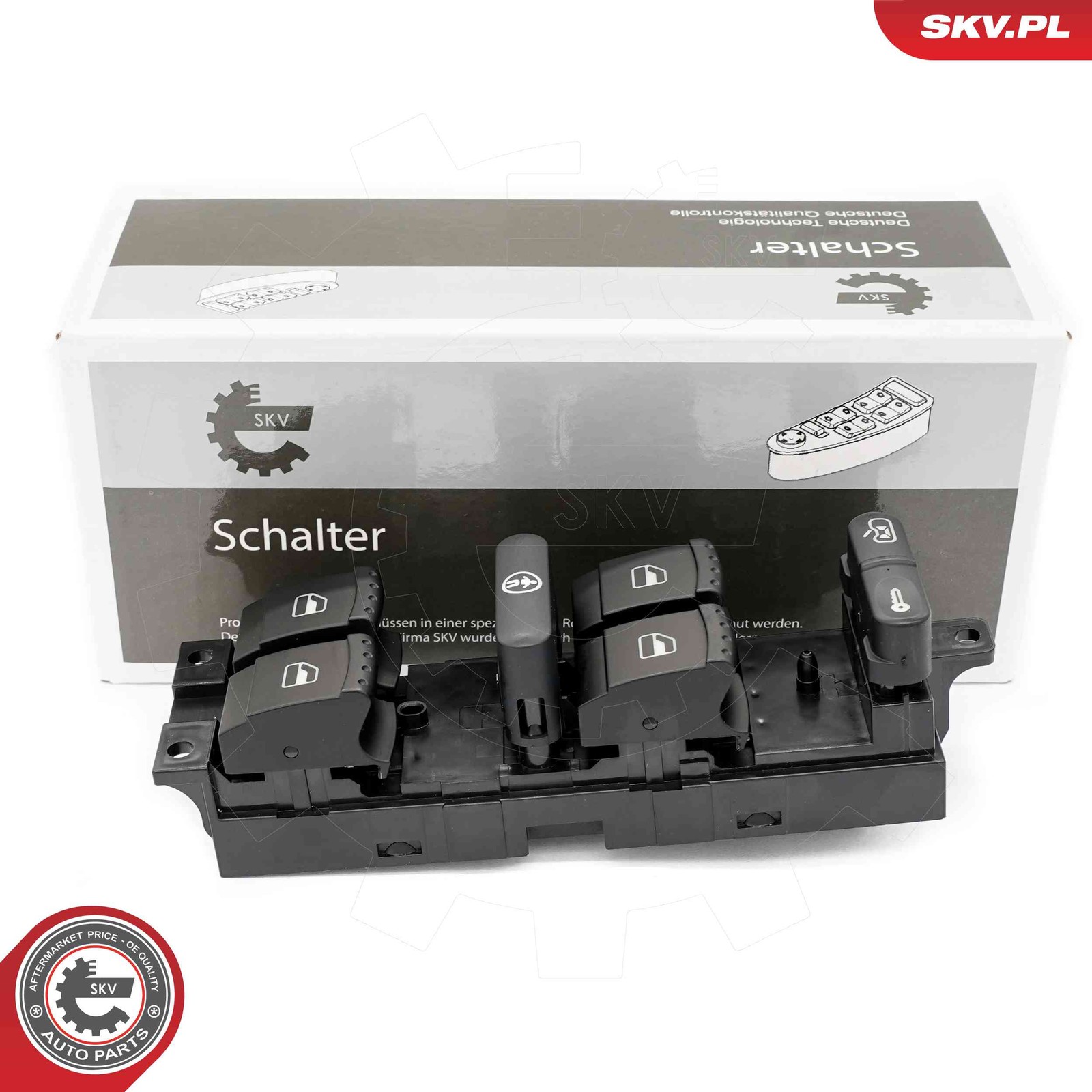Left ESEN SKV 37SKV509 Switch, window regulator for VW