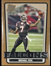 Topps 2007 Draft Picks DPP Michael Vick #24 Atlanta Falcons NFL Football Card