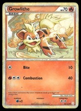 Growlithe 65/123 Common HeartGold & SoulSilver Pokemon LP on eBay