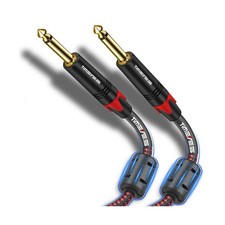 10M TS 1/4 Inch Mono Instrument Cable, 6.35mm 1/4 TS to 6.35mm 1/4... Fast Ship