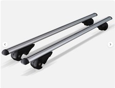 120cm Lockable Aluminium Car Roof Rack Rail Bars for Cars with Roof Rails Raised