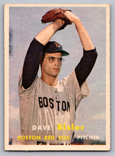 1957 TOPPS #56 DAVE SISLER RED SOX ROOKIE