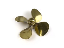 Radio Active Brass Propeller (Classic), 4 Blade, 40mm, M4, RH AS14404R