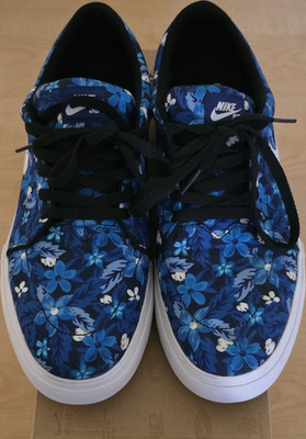 Nike SB Satire Canvas Premium Floral Deep Royal Blue 705193-412 Men s Size 13 