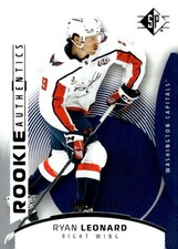 RYAN LEONARD RC 2025-26 UD /1749 SP #117 Capitals Rookie Authentic NHL ID:167999