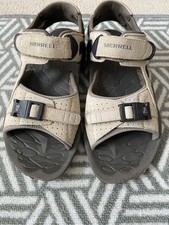 Women's Beige Suede Merrell sandals UK 6 EU 39 with vibram sole