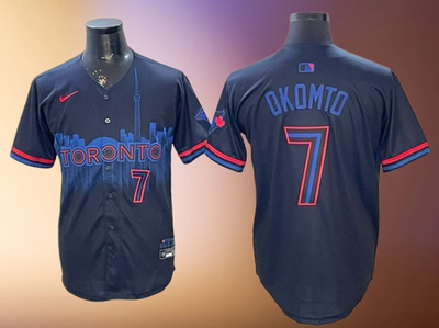Toronto Blue Jays #7 Kazuma Okamoto Cool Base Men's Stitched