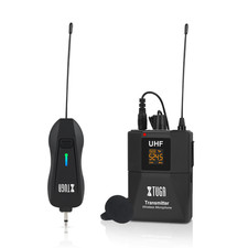 Wireless Lavalier Microphone Audio Monitor System for Camera Mic UHF Wireless La