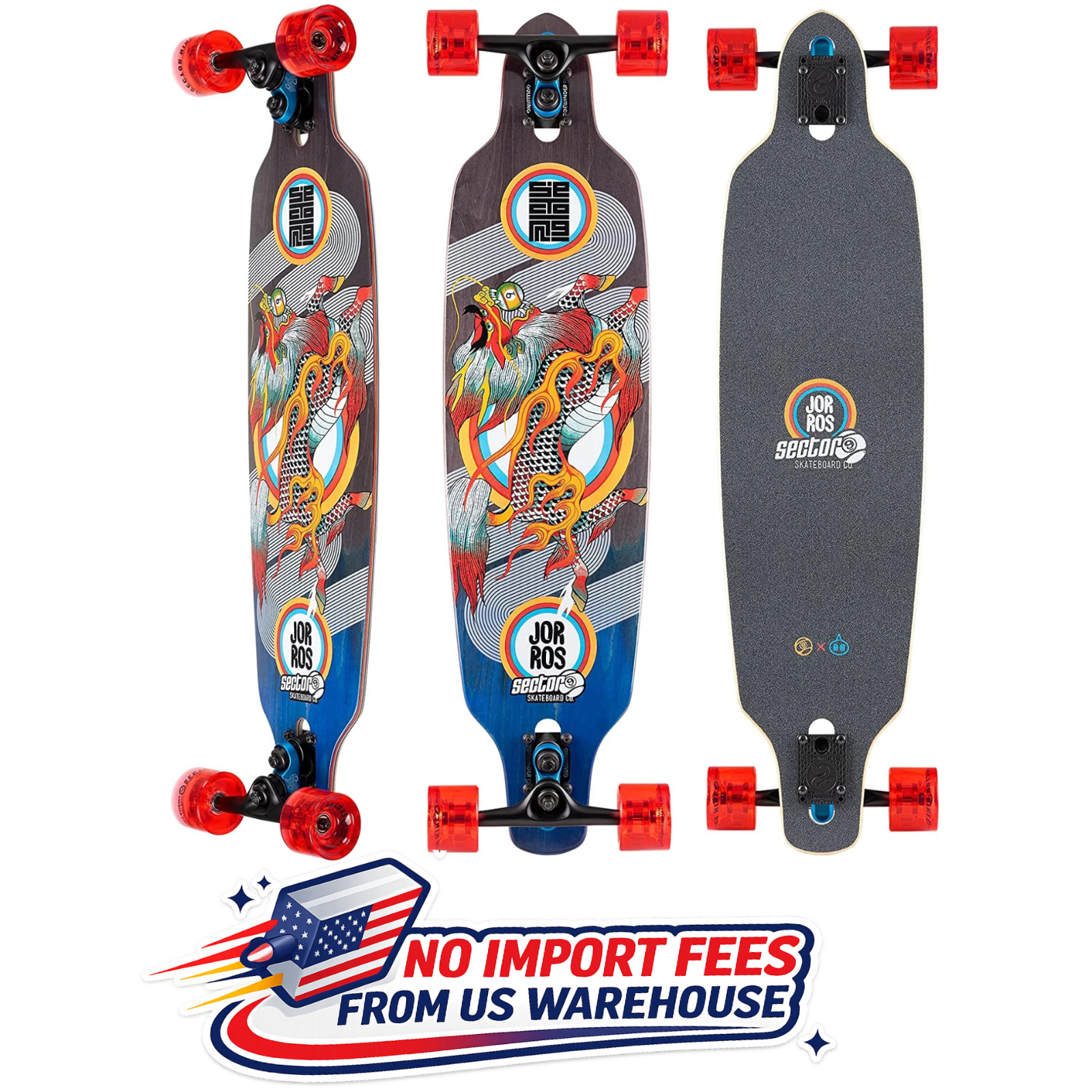 Sector 9 Jor Ros Kirin Fractal 36" Drop Through Sidewinder L