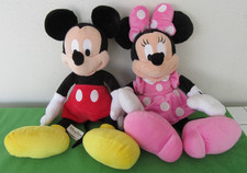 DISNEY PARKS 18" PLUSH CLASSIC MICKEY MINNIE MOUSE PINK POLKA DOT DRESS