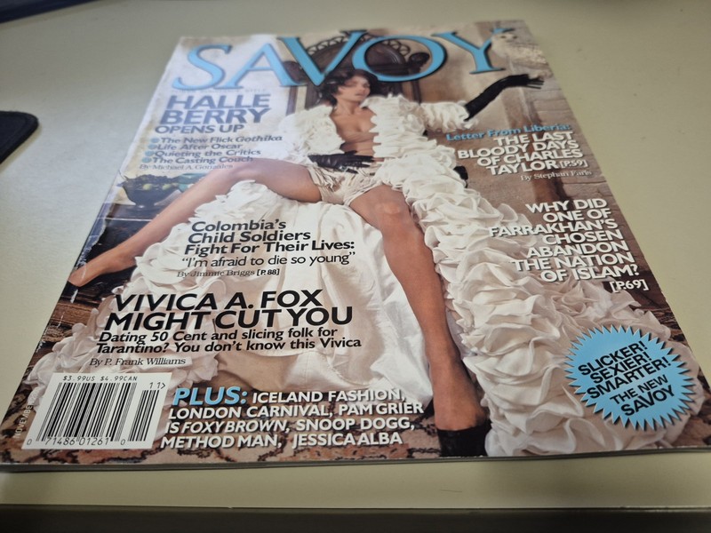 SAVOY magazine Halle Berry Vivica A. Fox  Method Man Charles Taylor Jessica Alba