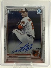 2020 Bowman Draft Chrome Carter Baumler 1st Bowman Auto Hot Orioles Rangers