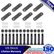 Racewill 2 Set Trailer Shackle Kit Tandem Axle Trailer Kit for Double Eye Spring