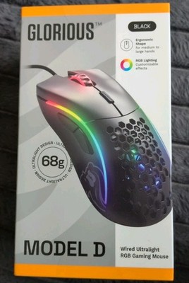 GLORIOUS Model D Wired Ultralight RGB Gaming Mouse black BRAND NEW L@@K!