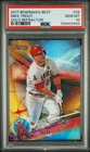 2017 Bowman's Best - Mike Trout #25 Gold Refractor 09/50 PSA 10