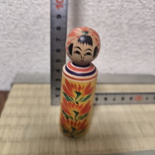 Japanese Traditional Kokeshi Doll Vintage Wooden Handmade Decorative Shigesuke